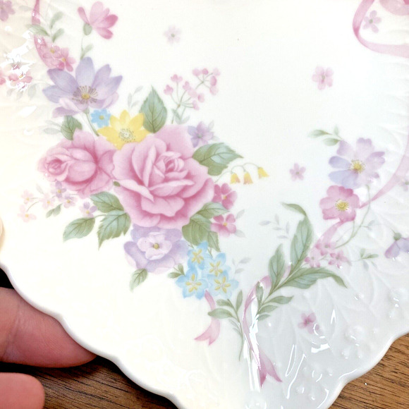 Mikasa Japan Bone China Heart Shaped Trinket Dish "All My Love" Porcelain NEW - Picture 2 of 8